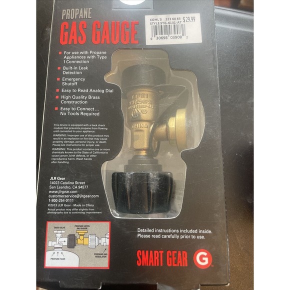 Propane Tank Gauge RV Pressure Brass Adapter Gas Level Meter Grill RV Indicator - Picture 2 of 16